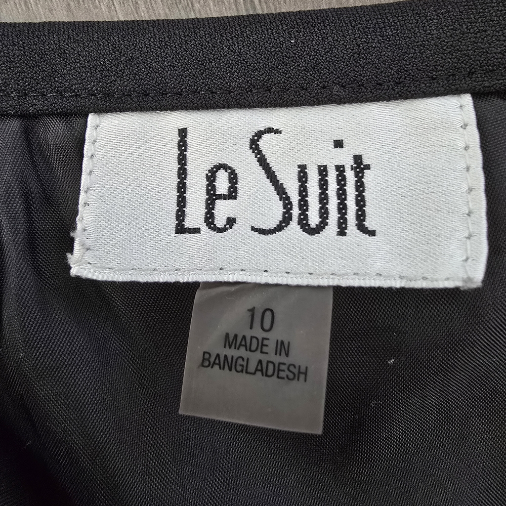 Le Suit Elegant Black Blazer with Skirt Set office workwear - Picture 3 of 7